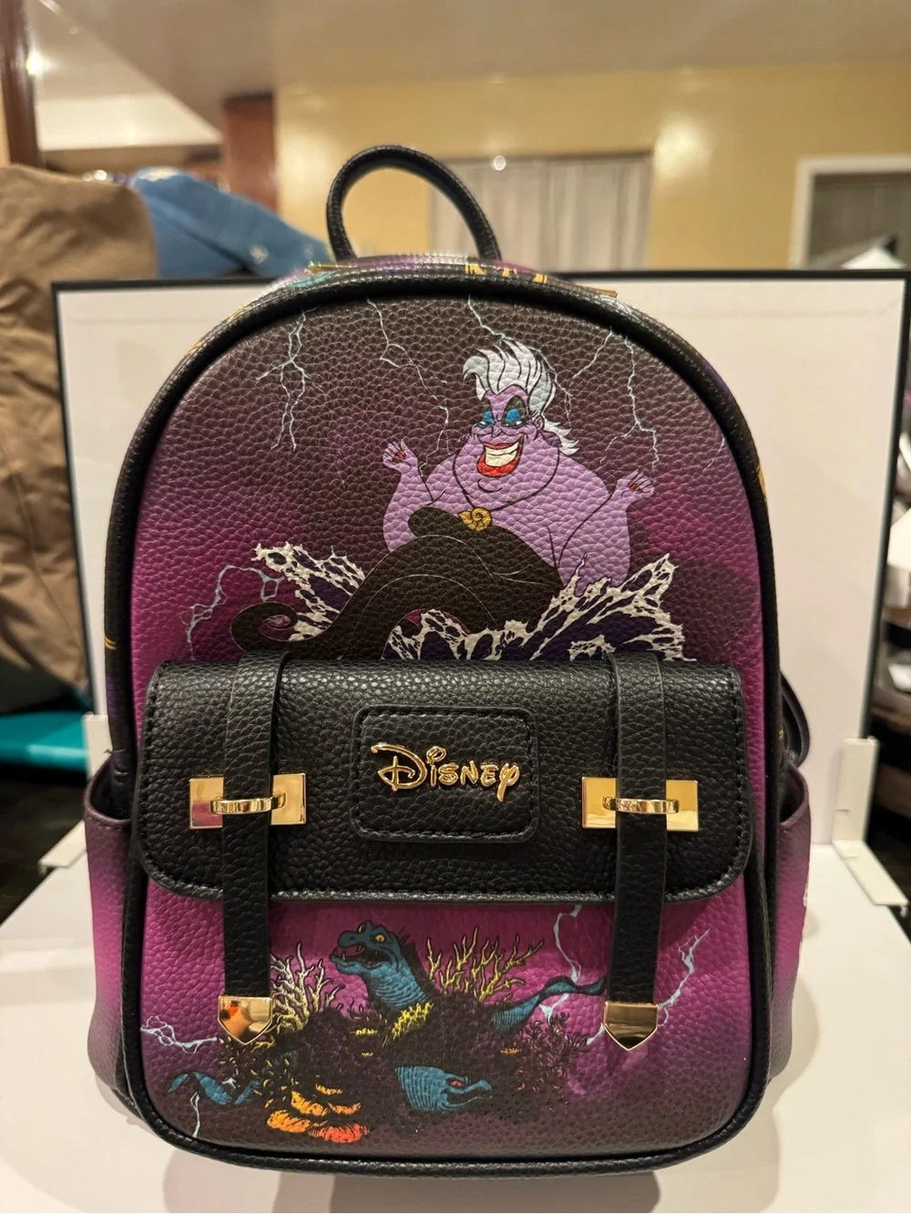 Disney Purple & Black Ursula Mini Backpack